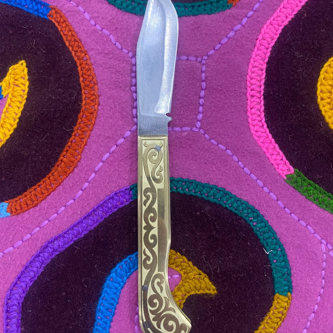 哈萨克纯手工手把肉刀  20厘米（未开刃，非管制刀具）