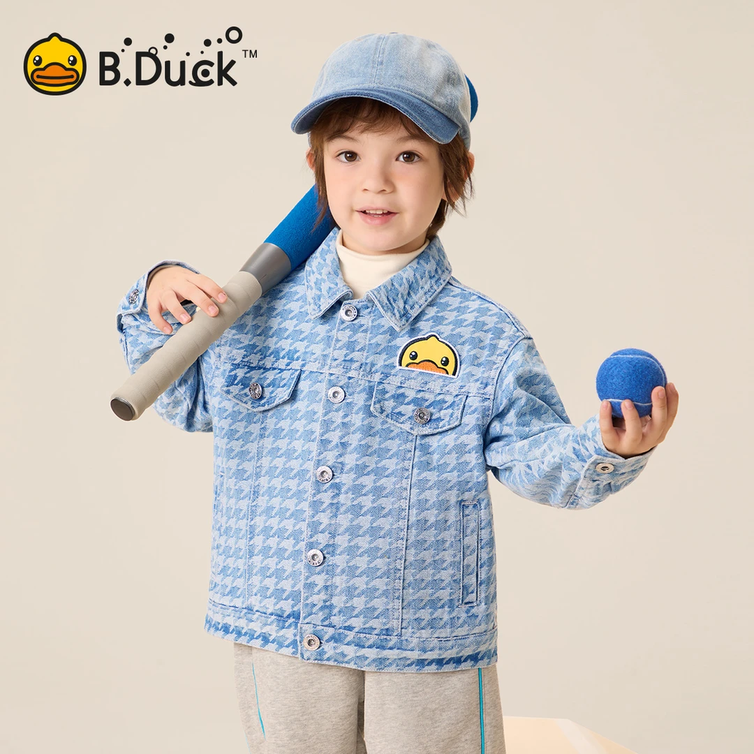 B.Duck小黄鸭儿童童装时尚休闲翻领外套秋季新款男童 BF3511906