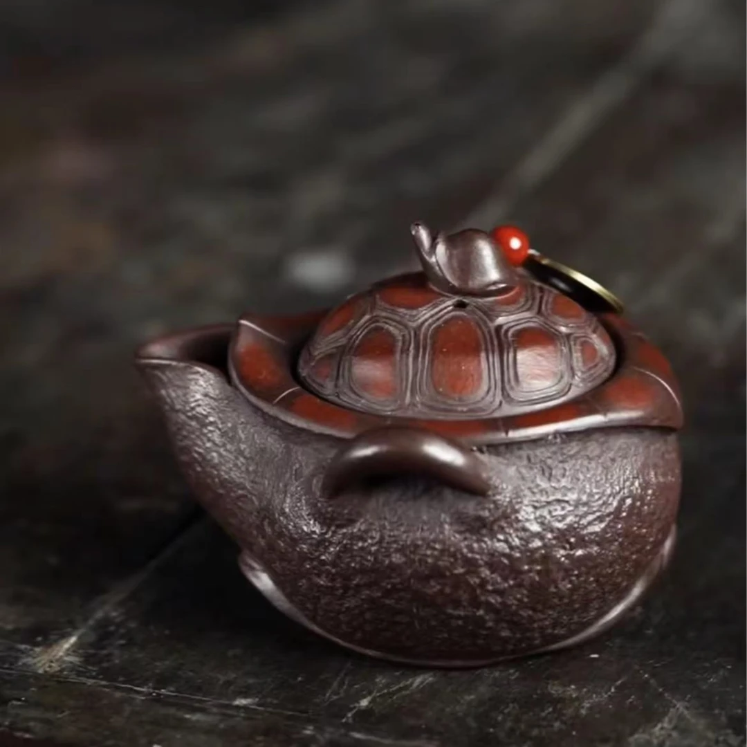 【正山紫砂】纯手工富甲天下小容量手抓壶 宜兴原矿紫泥 约180CC