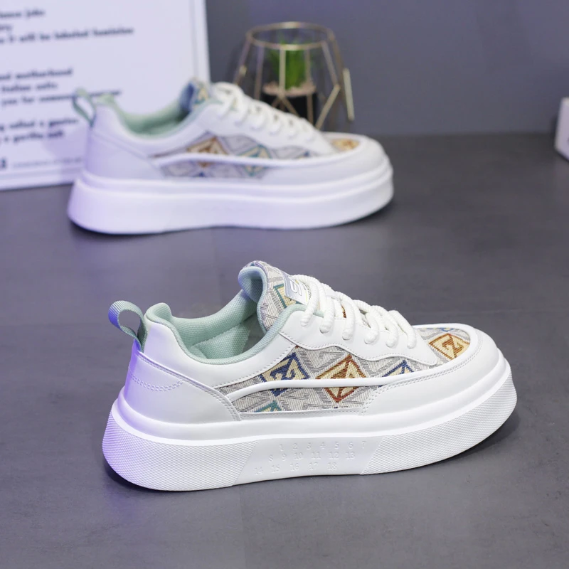 春秋款男士布面透气休闲鞋ins韩版轻便厚底运动鞋青年潮流板鞋男