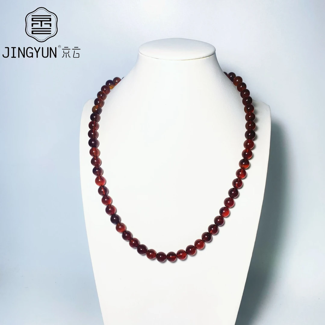 天夜紫罗兰灵草珀妈妈链气质轻奢时尚百搭红色多层彩色极光X