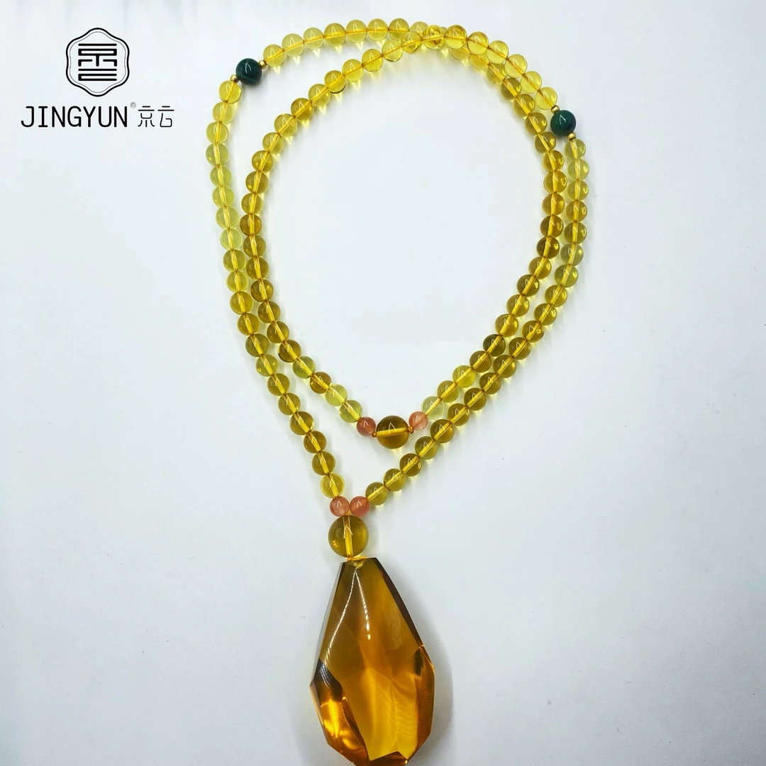 蓝珀钻切颈链项链男女款时尚百搭女士长款多样性发其一