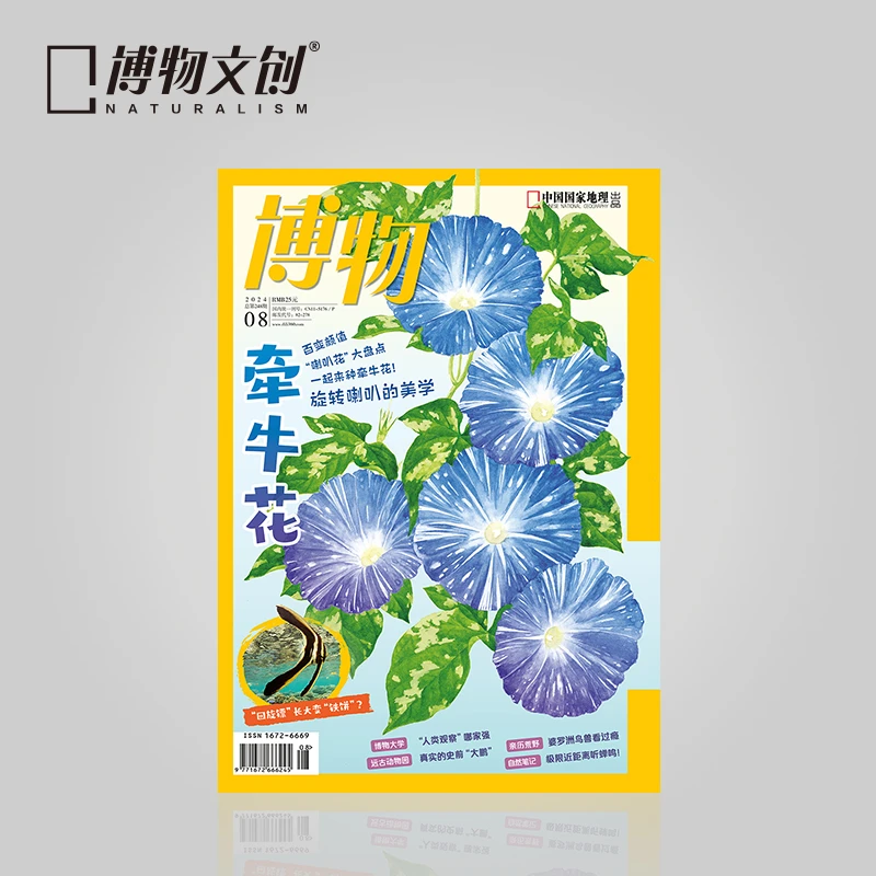 《博物》杂志 2024年8月刊 主题牵牛花 中国国家地理  青少年科普