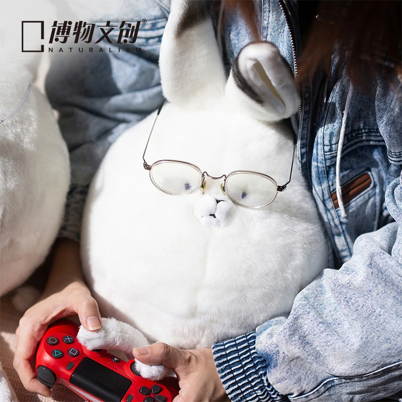 博物文创大圆宝系列 北极兔毛绒玩具布娃娃玩偶公仔生日礼物