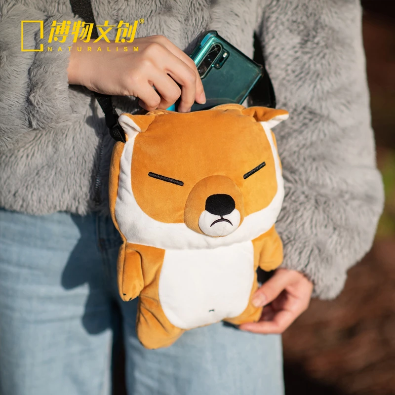 博物文创 藏狐毛绒背包可爱系藏狐表情背包萌物生日礼物送女友