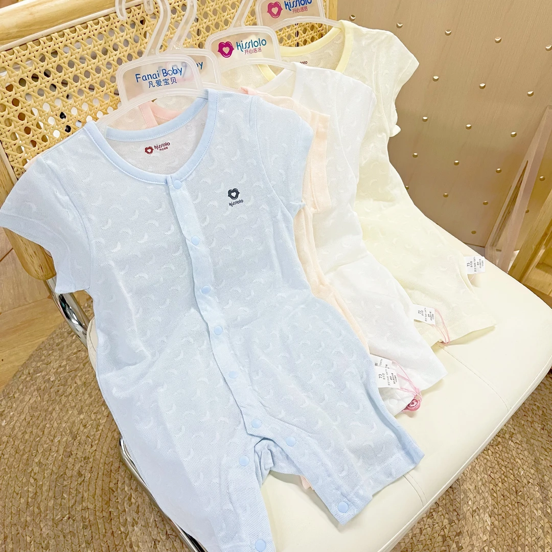 夏款新款上新儿童婴儿幼儿幼童宝宝短袖休闲百搭连体衣8006