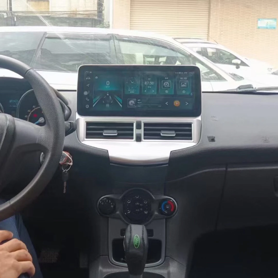 福特嘉年华安卓大屏导航一体机改装专用倒车影像显示屏CarPlay