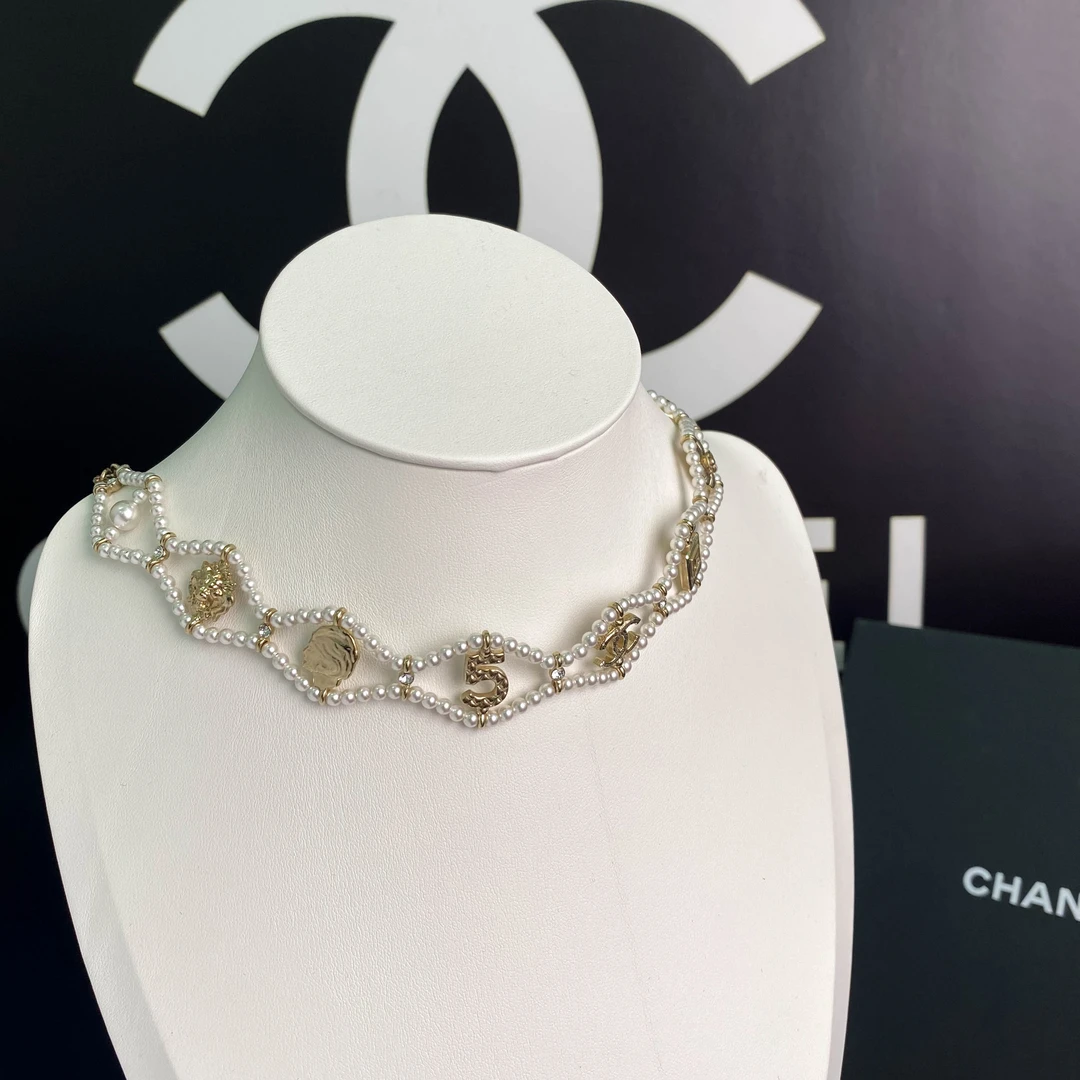 全新未使用 Chanel/香奈儿 经典双C 多元素珍珠限量款项链S1806