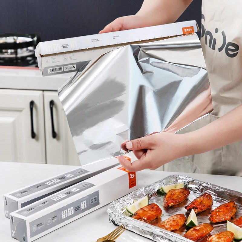 烧烤锡纸加厚烘培烤肉专用锡纸锡箔纸油纸烤箱锡纸家用商用铝箔纸