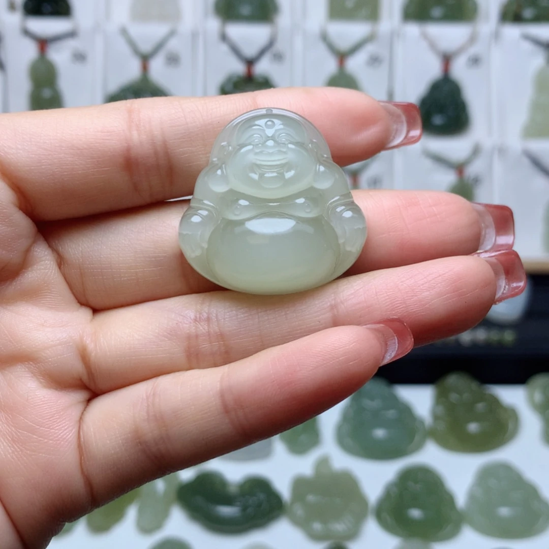 【闪购商品】和田玉吊坠未镶嵌麒**光