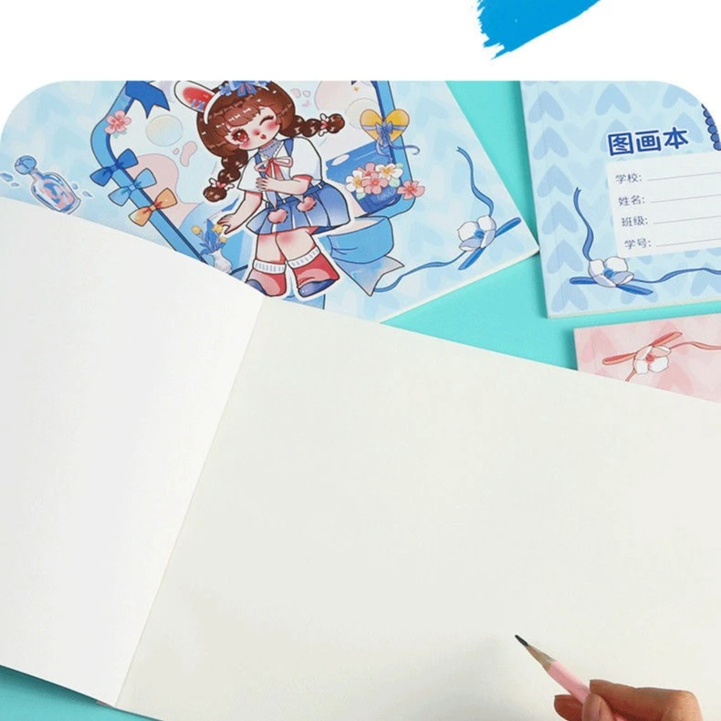 A4儿童空白图画本幼儿园画画纸绘画美术本小学生一年级画图素描本