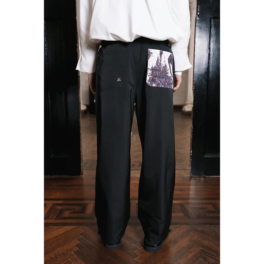 Y2NG X cjzhang联名cozyfit 户外防泼面料伞兵裤宽松工装束脚裤潮