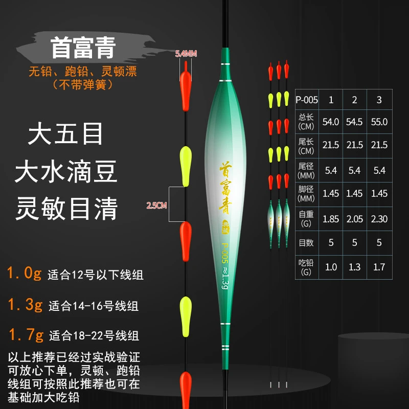 大物无铅漂非自立浮漂青鱼跑铅灵顿黑坑拖钓高灵敏纳米浮漂防爆顶