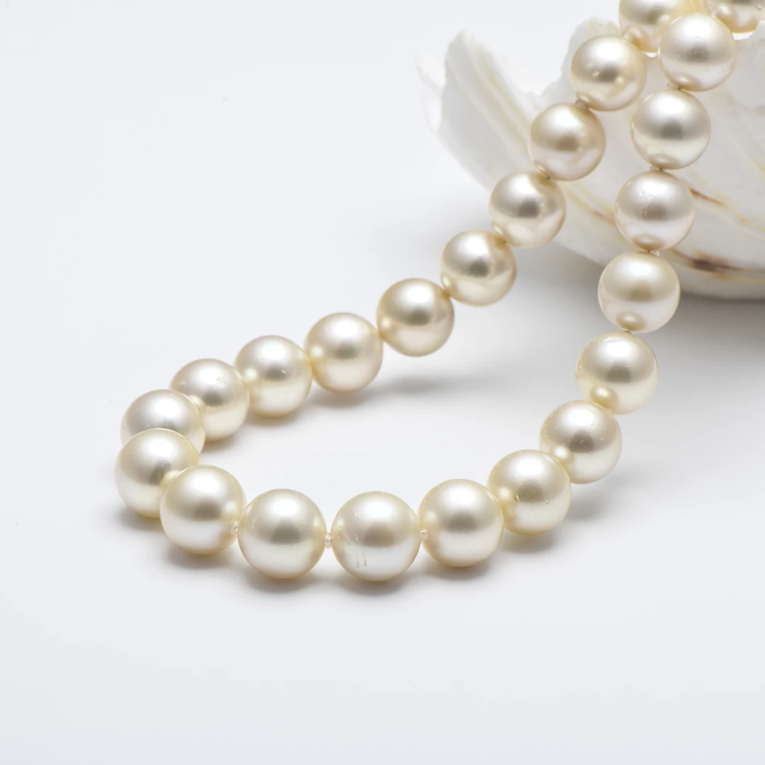 【钱妈妈的真珠】WG1 海水干枯金项链 12/14-16mm 多样性发一