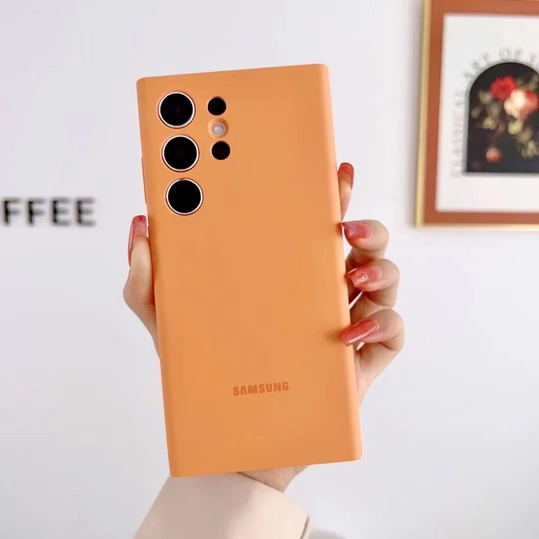 三星S23Ultra原装液态硅胶手机壳S23Plus保护套S23防摔全包男女款