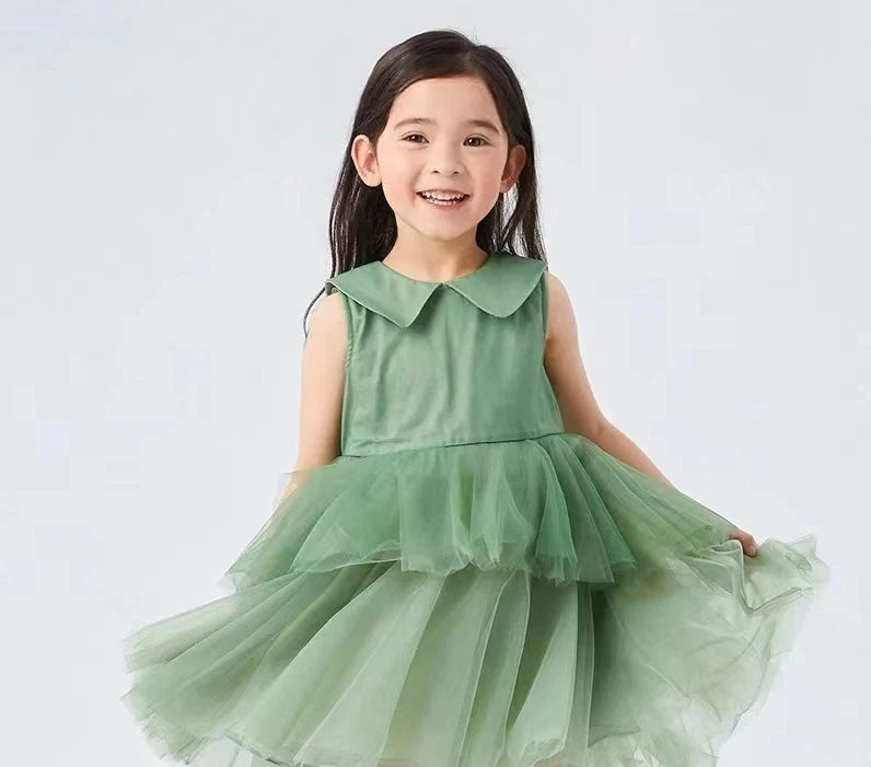 6269女童连衣裙两色可选女宝纱纱连衣裙夏季