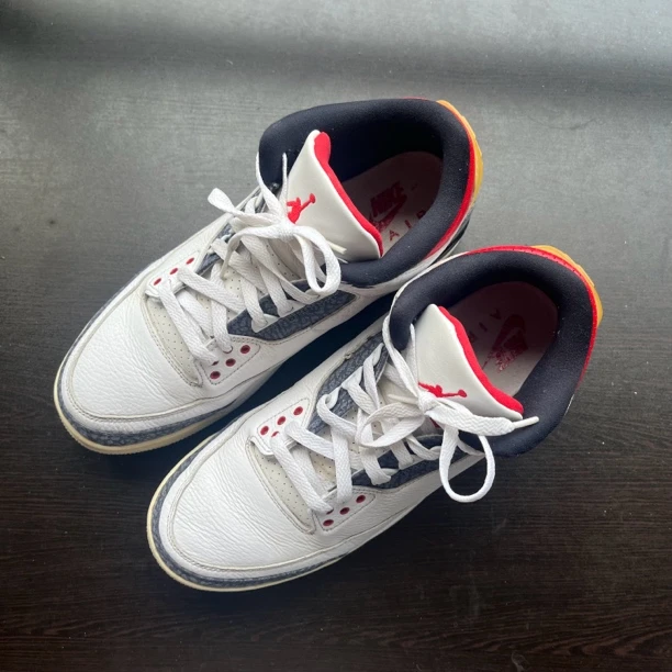 aj3 火焰红 44码 正品二手篮球鞋白红