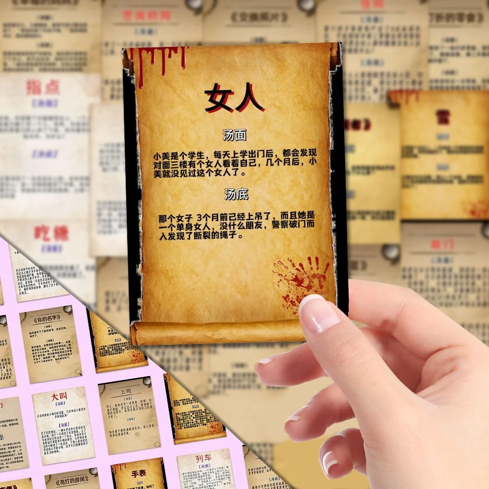 【咕噜】爆款海龟汤悬疑推理贴纸画趣味个性装饰笔记手机壳潮流贴纸