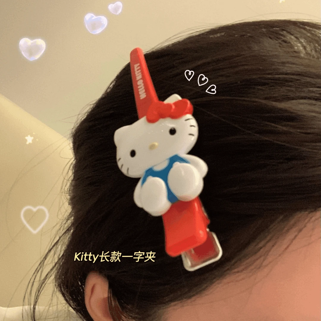 【咕噜】三丽鸥kt可爱卡通夹子发夹发卡红色少女甜美刘海发头饰