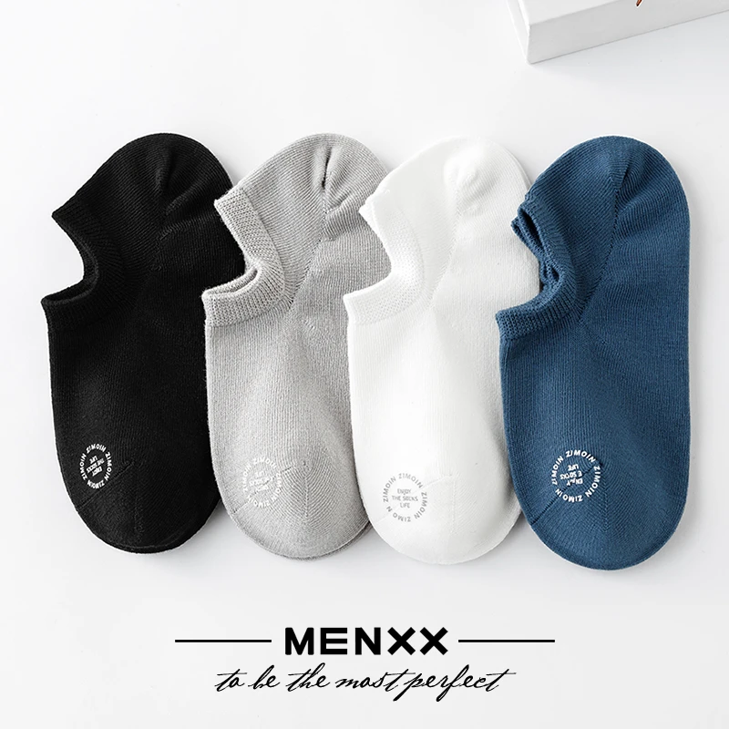 【MENXX】袜子男隐形袜低帮浅口短袜潮流百搭纯色夏季学生男士船袜