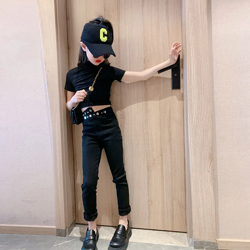 小脚女裤子春秋炸街牛仔裤新款春装女大修身高腰铅笔裤儿