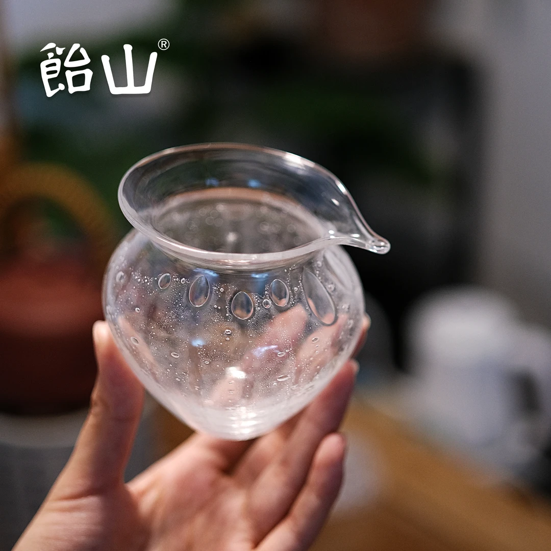 饴山琉璃|手作福满气泡公杯 原创设计茶海分茶器高档茶道茶具