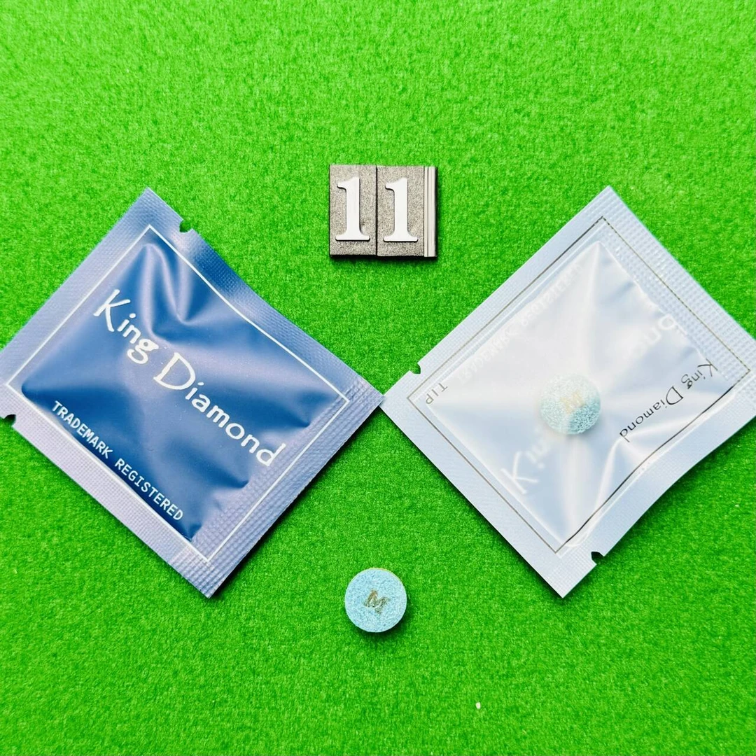 赏金猎人钻石王皮头单层皮头小头皮头11mm中性皮头台球杆单层皮头