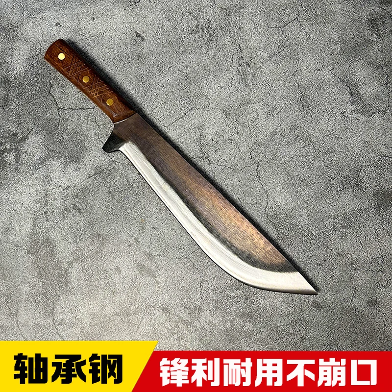 轴承钢屠宰专用刀纯手工锻打剔骨割肉杀猪刀锋利耐用不卷刃不崩口