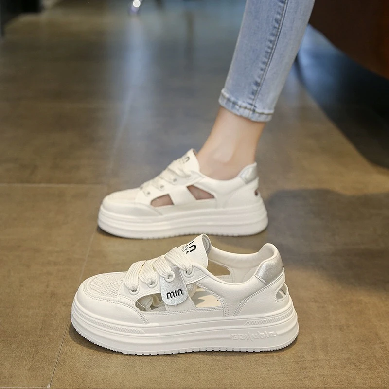 FANFAN夏季新平底镂空休闲鞋53-36