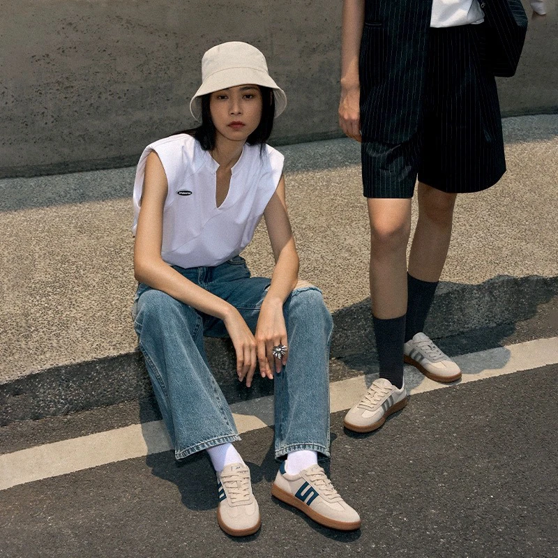 FANFAN秋季新款平底舒适休闲百搭小白鞋805