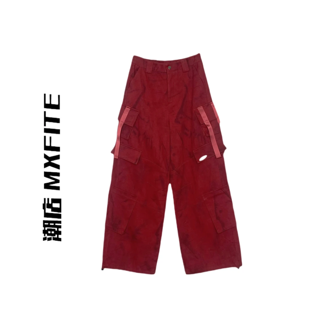 MXFITE潮店秋冬新款复古做旧工装直筒休闲裤长裤（LF28372）