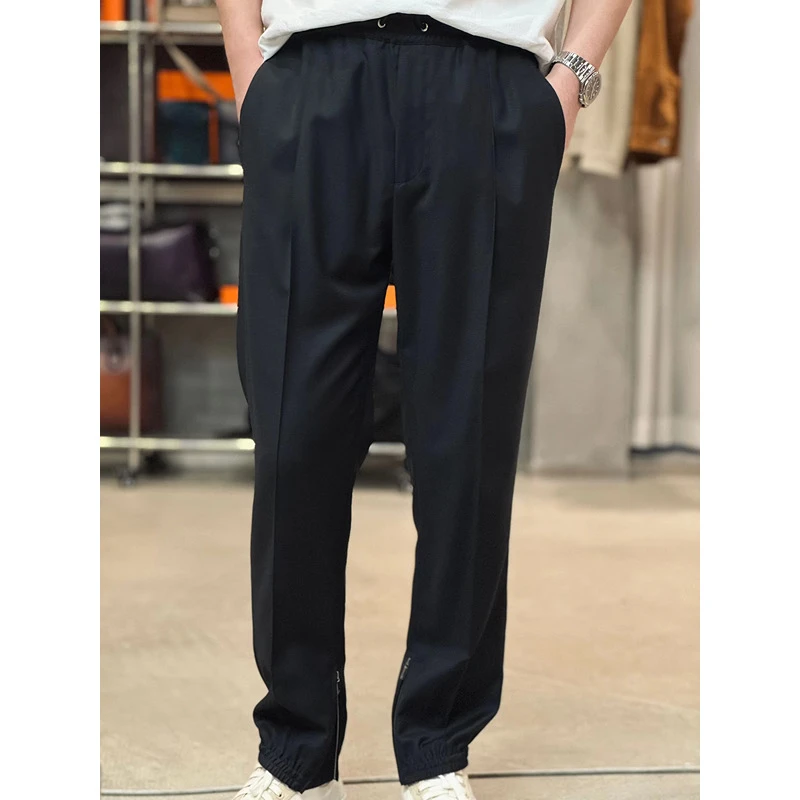 9800版“总裁的100%意大利 Reda150支 丝光羊毛”精裁 慢跑裤