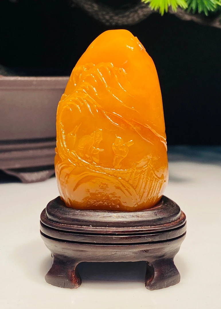 寿山石田黄石芙蓉石高山石荔枝冻石摆件印章