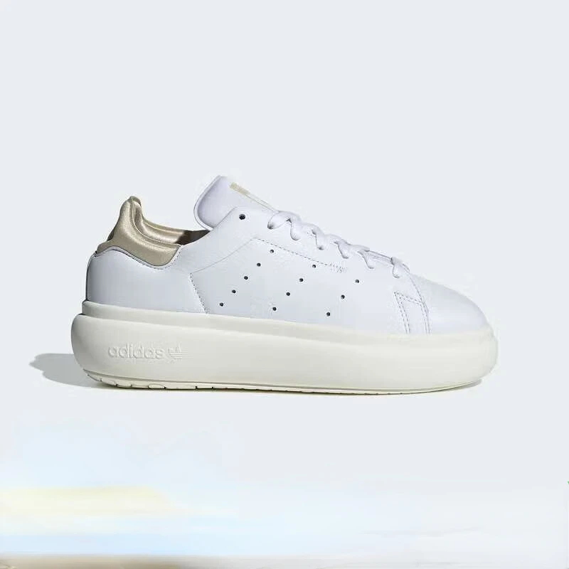 Adidas/阿迪三叶草女经典打孔三条纹厚底网球运动鞋小白鞋IF7005