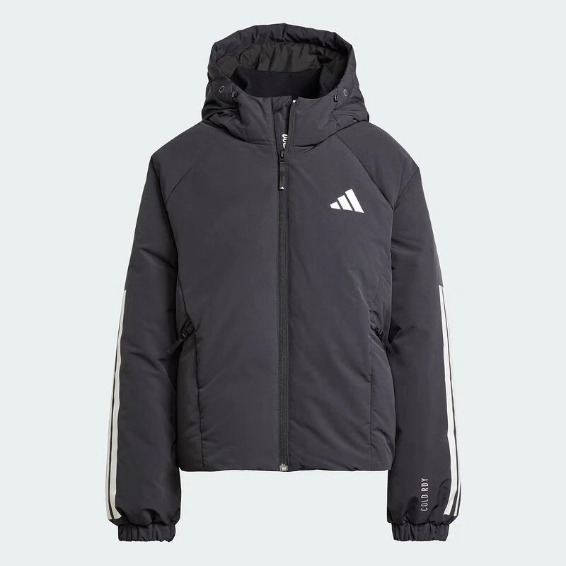 adidas/阿迪达斯城市机能女子抗风疏水保暖运动连帽羽绒服JG3866