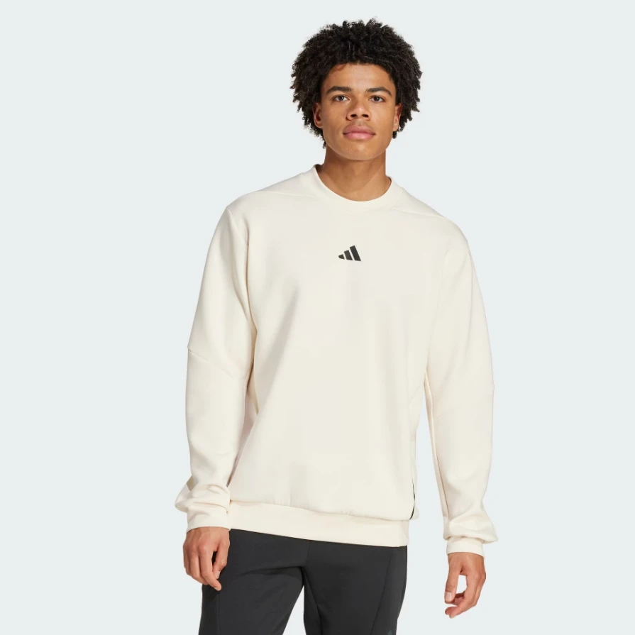 Adidas/阿迪达斯SWEAT CREW男款太空棉运动健身长袖卫衣JJ4644