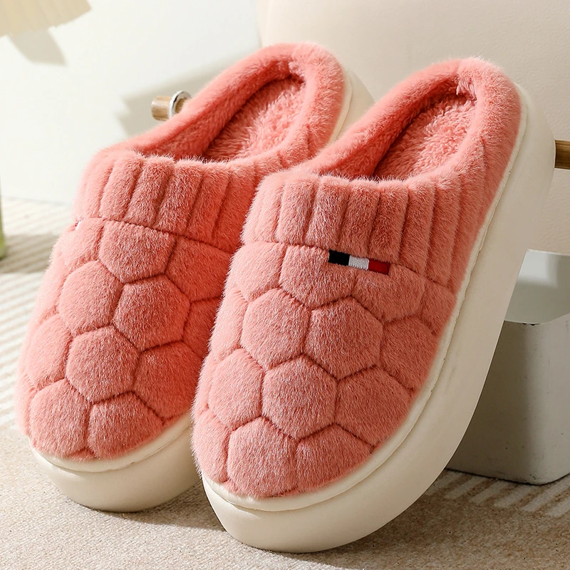 势比登棉拖鞋女男士情侣冬季室内居家保暖厚底毛绒软底加厚拖鞋冬