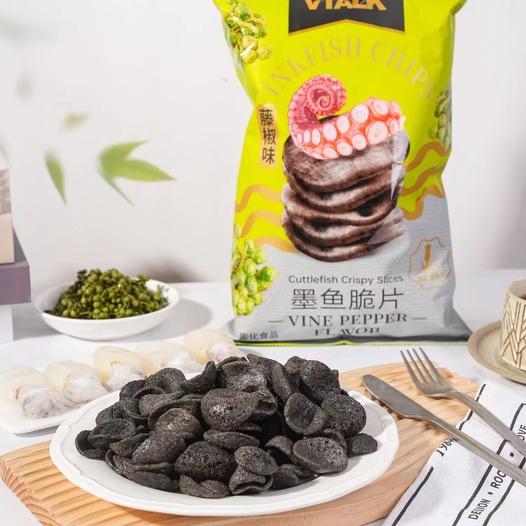 墨鱼脆片藤椒味90g学生宿舍膨化食品休闲膨化小吃袋装