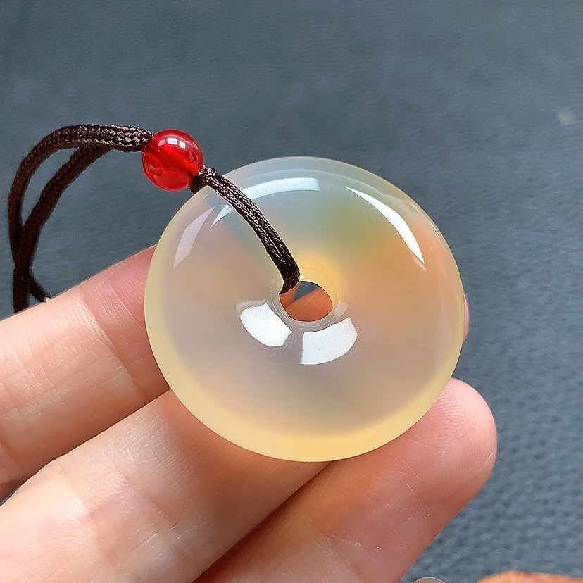 玛瑙平安扣吊坠挂件