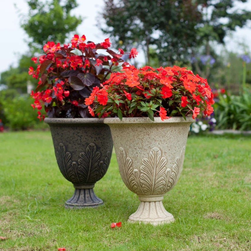 嘉伯瑞欧式复古奖杯造型别致轻便纹理欧式风格仿石户外庭院盆