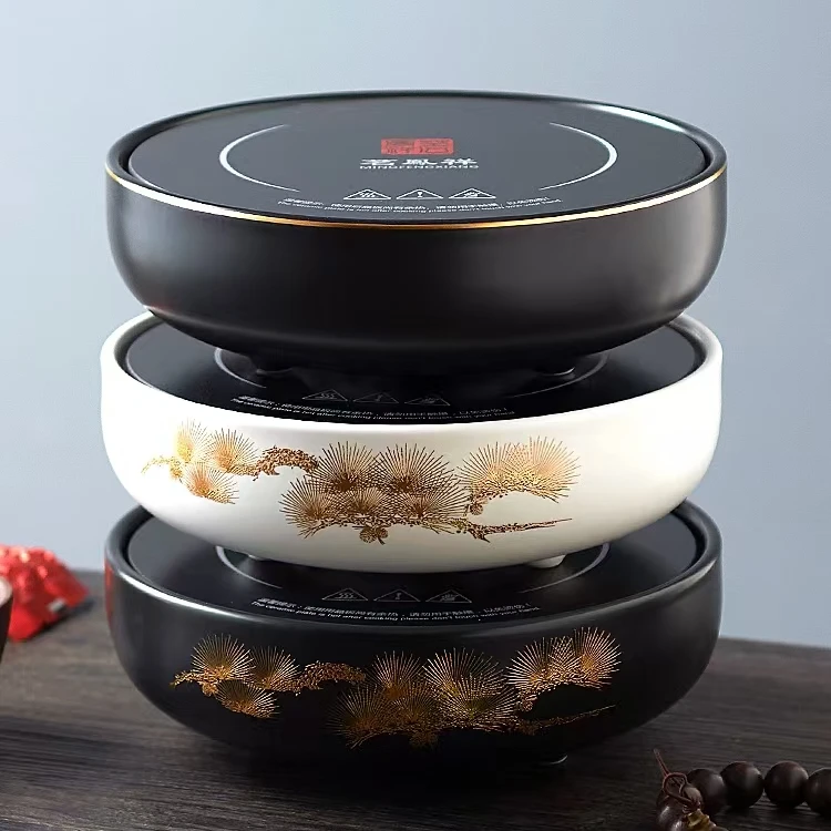 茗凤祥金松亦境陶瓷电陶炉1000瓦多功能家用小型煮茶器玻璃煮茶器