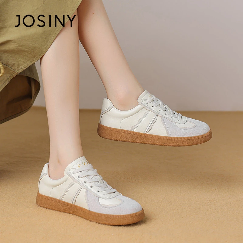 卓诗尼小众复古德训鞋2024新款女鞋春季百搭厚底女运动休闲鞋板鞋