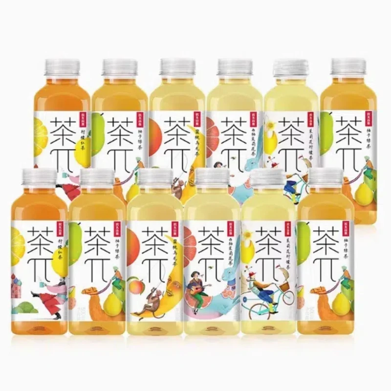农夫山泉茶兀500ML茶饮料茶派蜜桃乌龙茶柠檬红茶青提乌龙茶