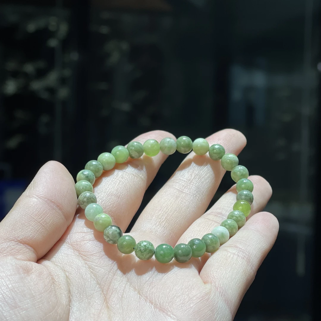 非金属玻璃手链 YS8012   绿色SJL6.5M单圈