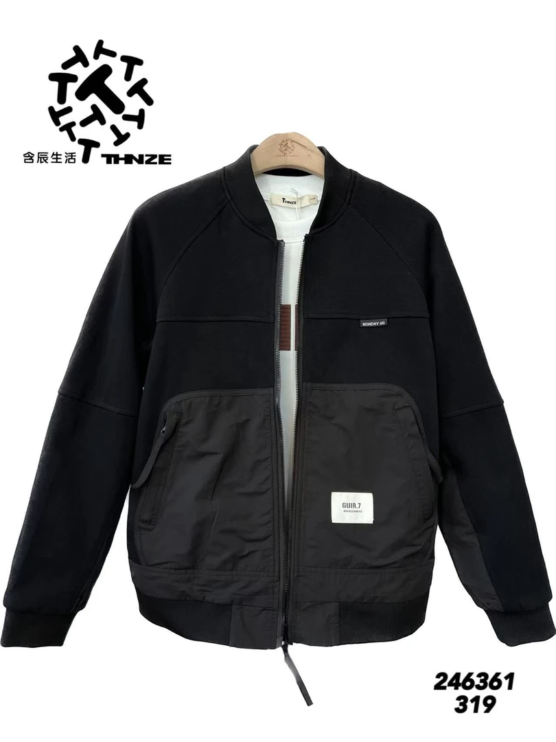 秋冬男装夹克外套时尚潮流简约百搭休闲舒适大气246361