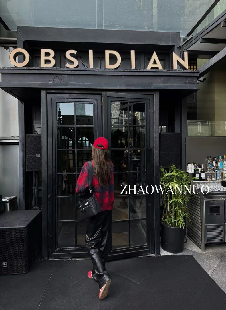 ZHAO WANNUO 丨 24秋冬红色格纹复古百搭开衫毛衣NC0166