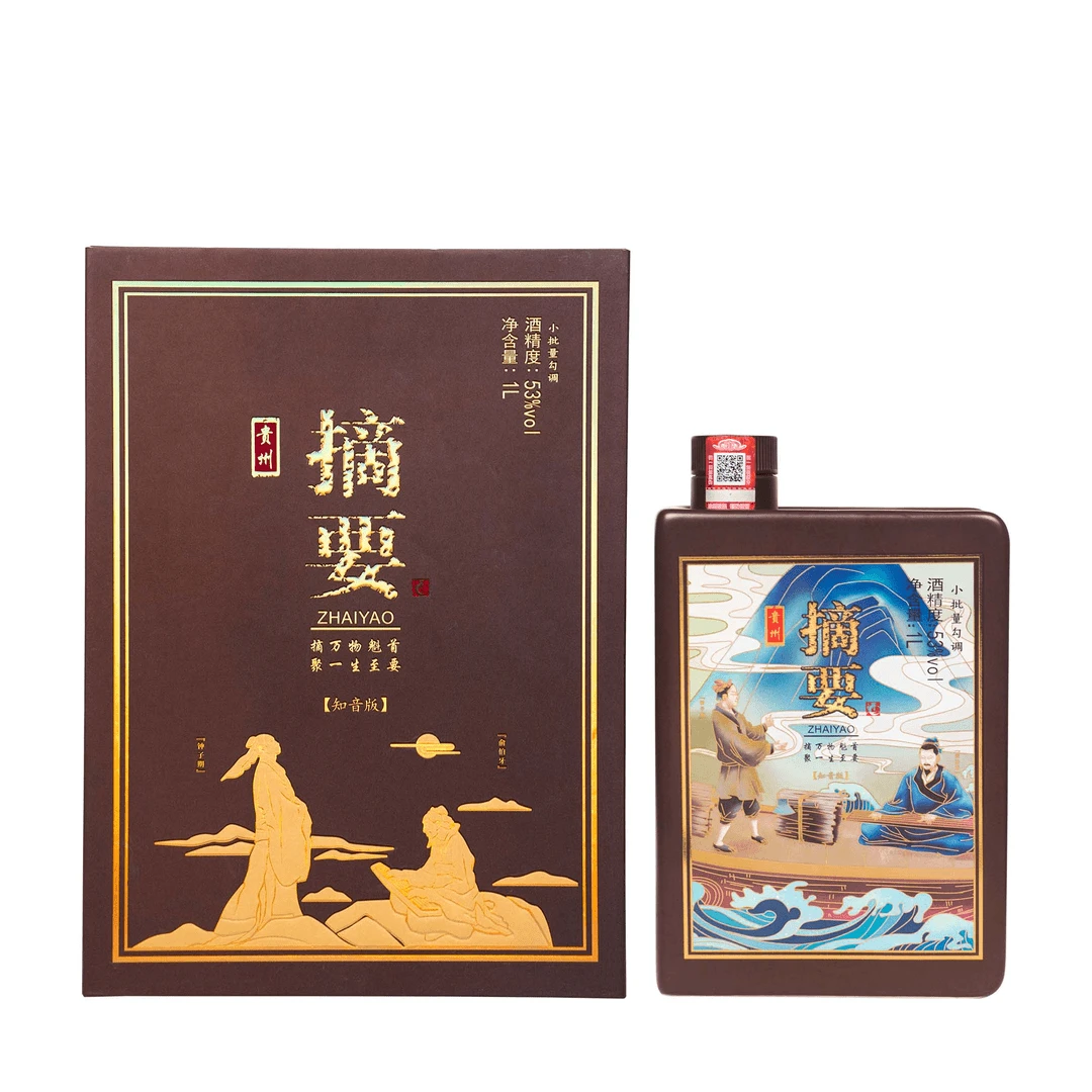 摘要知音版1L 53度 高端酱香型白酒新老包装图案随机发货YM53度1L