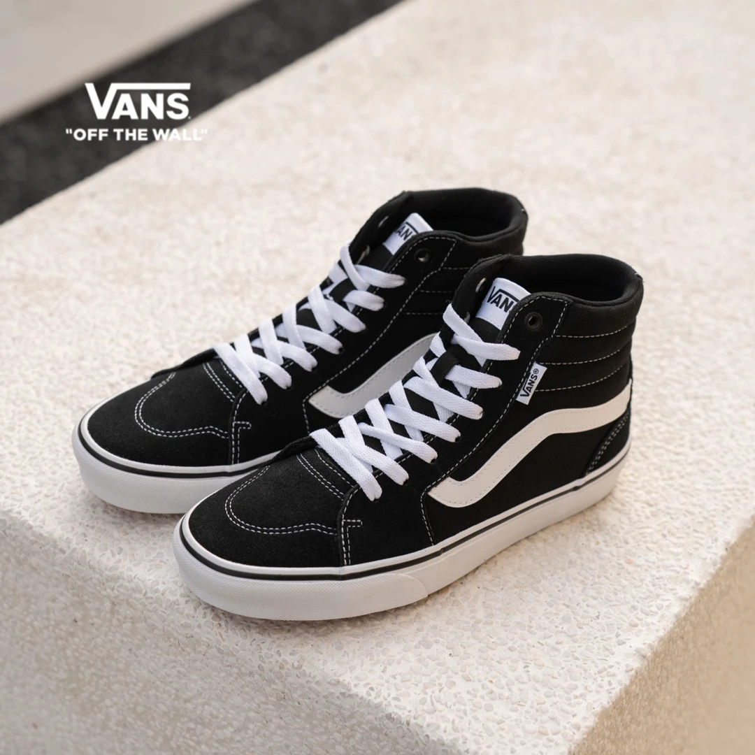 Vans范斯 线上专售FilmoreHi黑色高街板鞋冬季百搭VN0A5HYUIJU