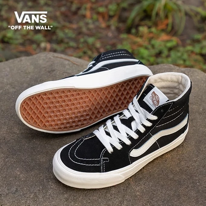 VANS范斯 SK8-Hi VR3经典小黑鞋简约板鞋小轮车VN0005UN1KP