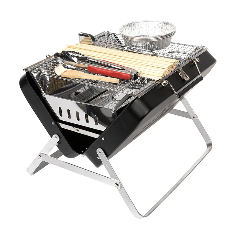 TOREAD/探路者烧烤架户外露营野餐便携不锈钢折叠烤炉